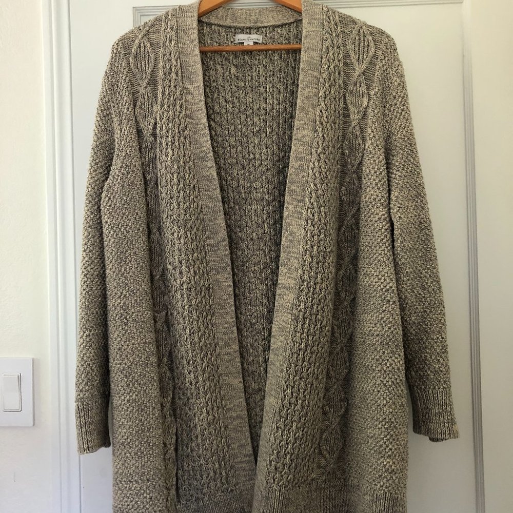 L.L.Bean Women's Signature Cotton Cardigan Sweater- Medium